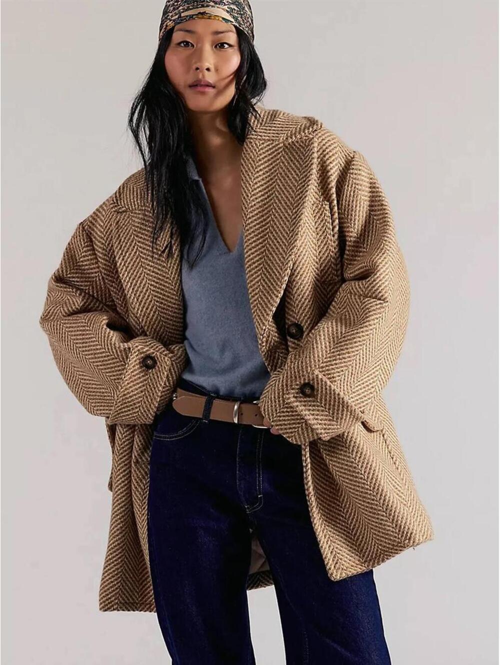 FREE PEOPLE Ari Wool Peacoat NWT